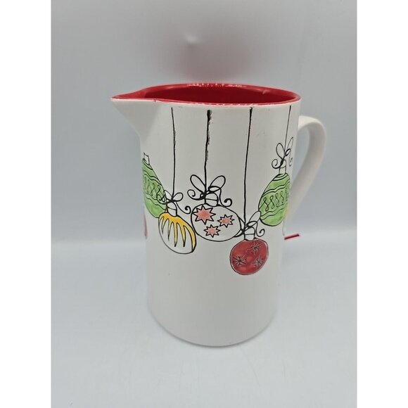 Spectrum Designz Ceramic Pitcher Christmas Ornaments Paint Stoneware 52 oz. New - Picture 3 of 9
